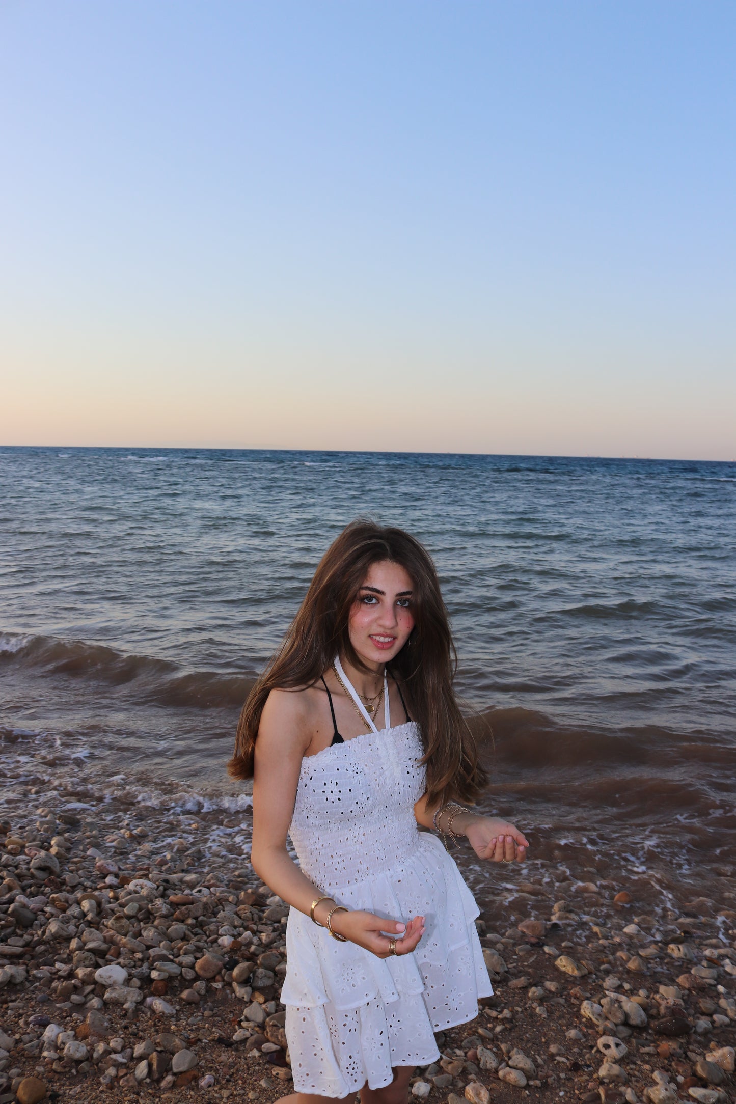 Patterned Ruffle Dress