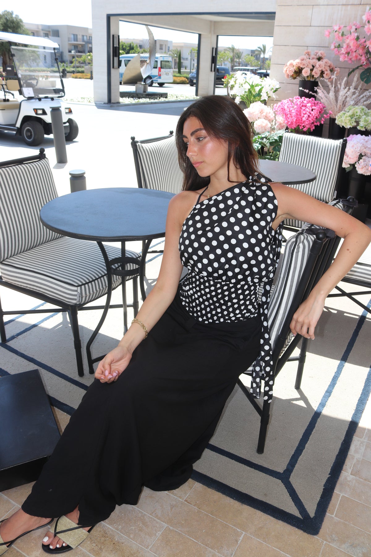 * CAMILLE Polka Dot Top
