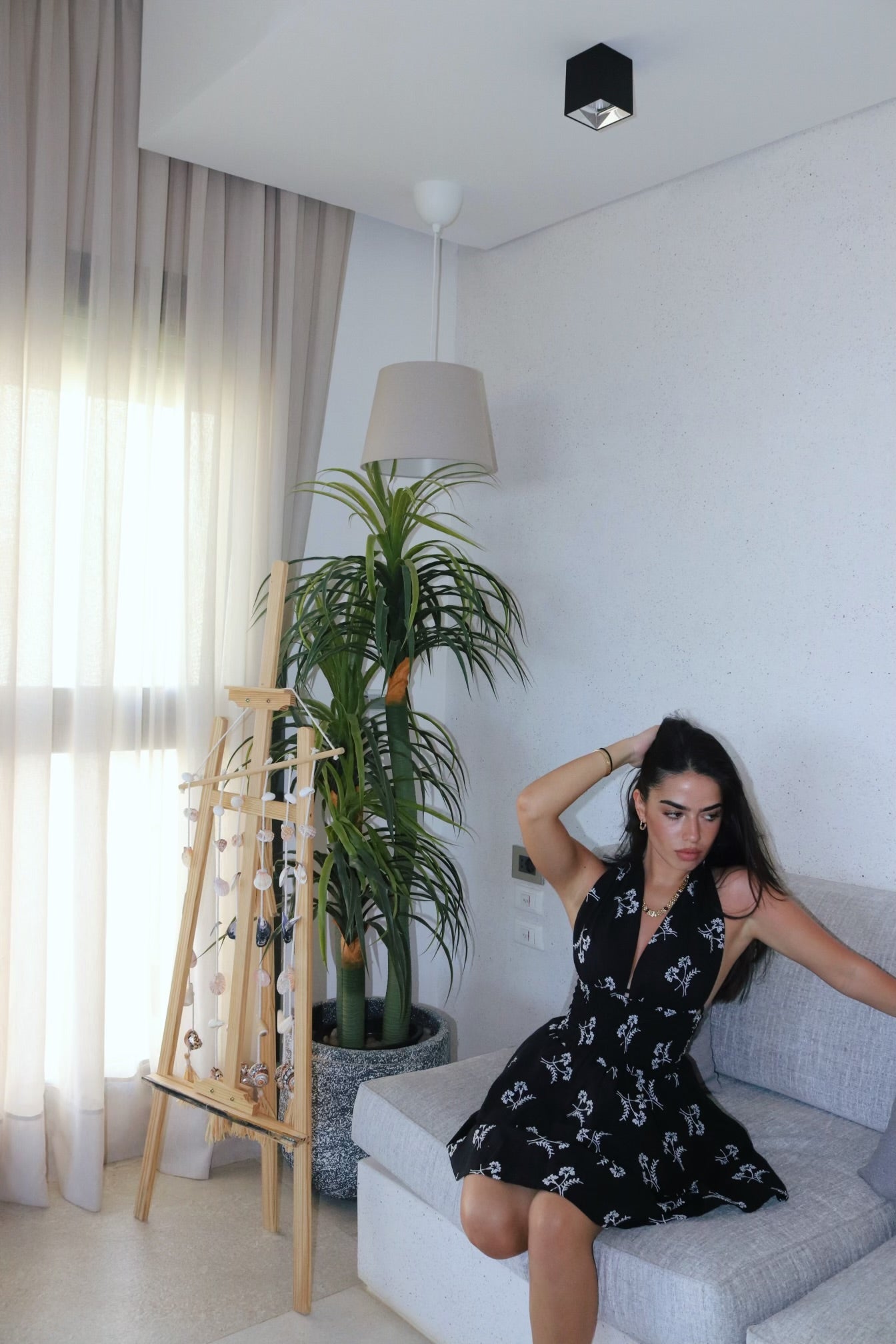 Black Palm Dress