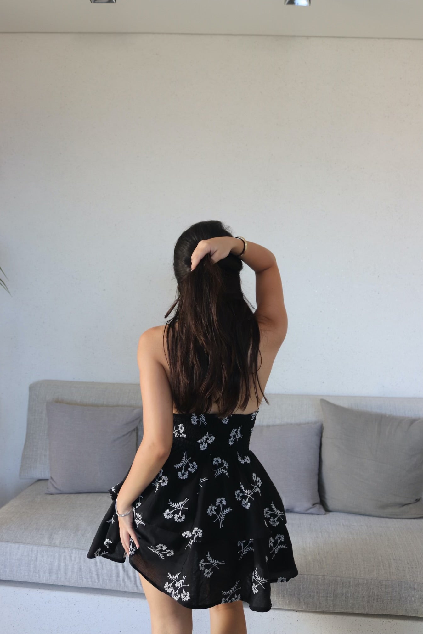 Black Palm Dress