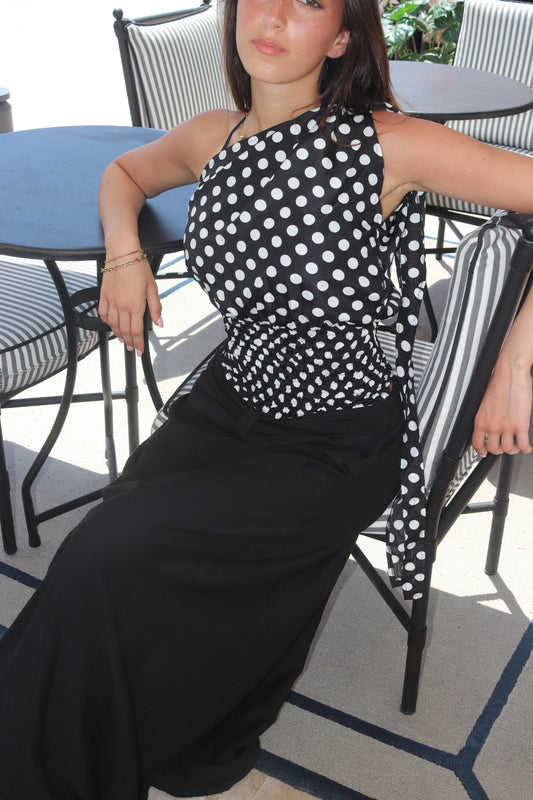 * CAMILLE Polka Dot Top