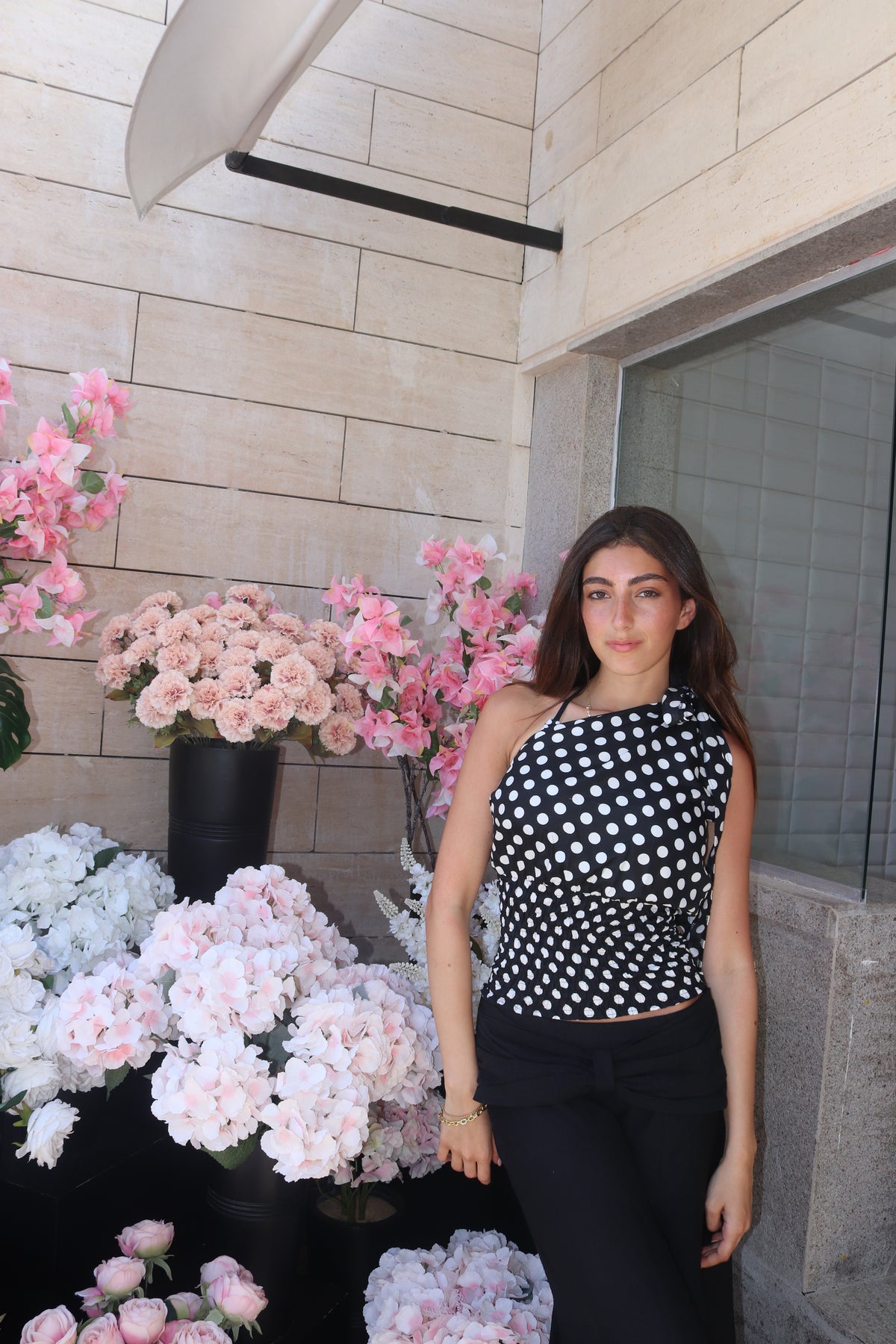 * CAMILLE Polka Dot Top