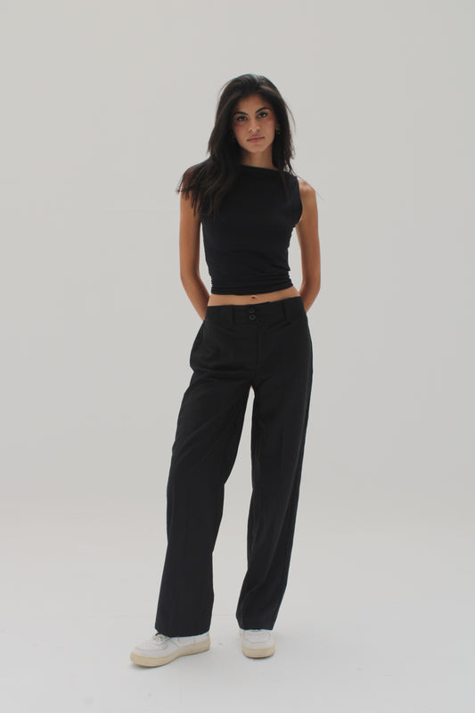 Black Fitted Pants