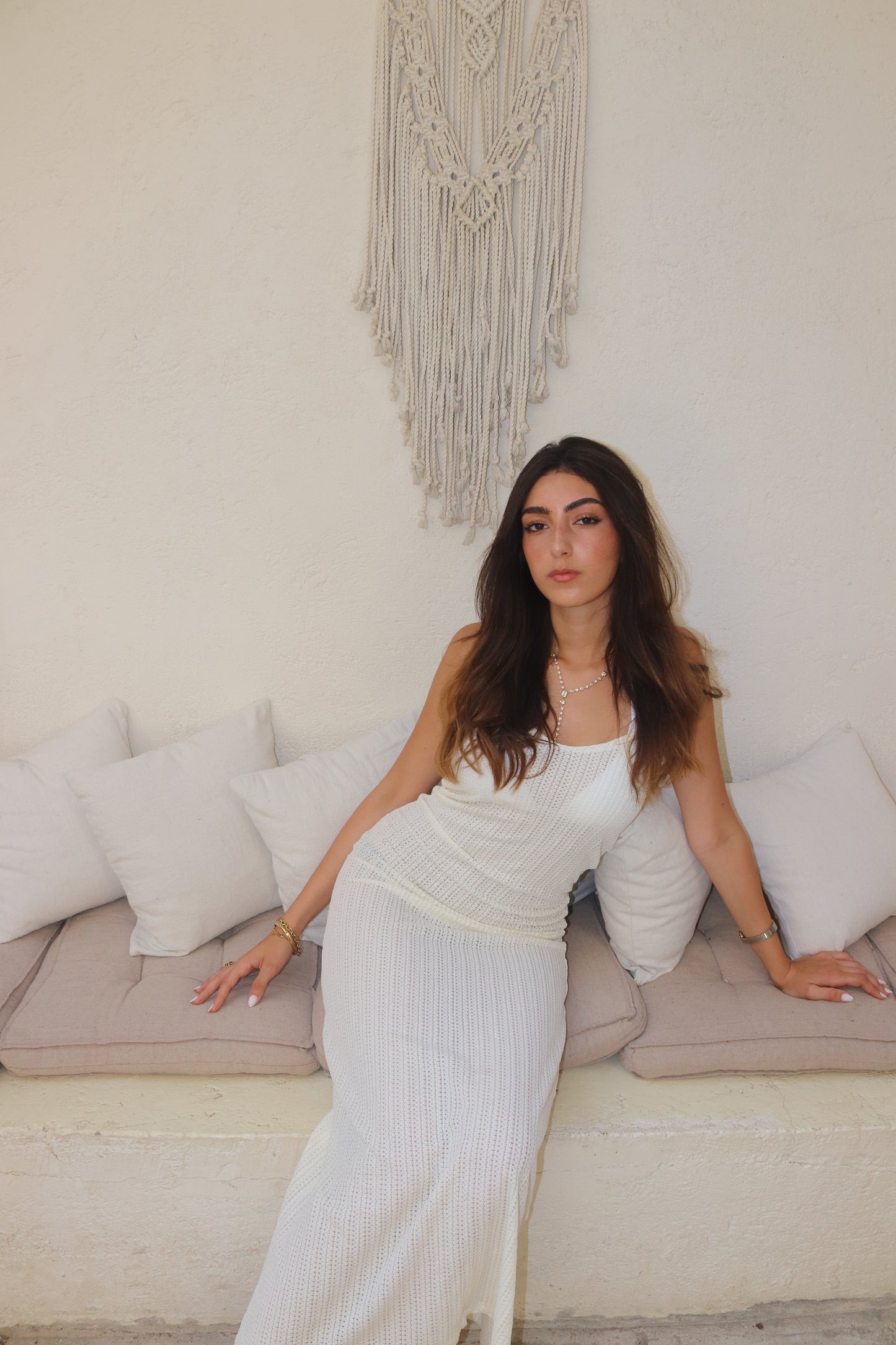 * Crochet Maxi Dress