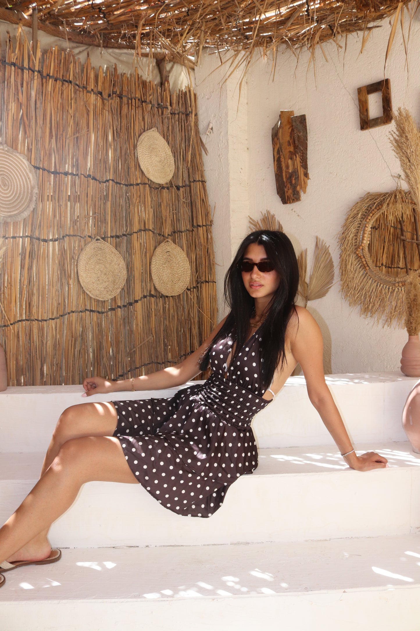 * POLKA DOT Halter Dress