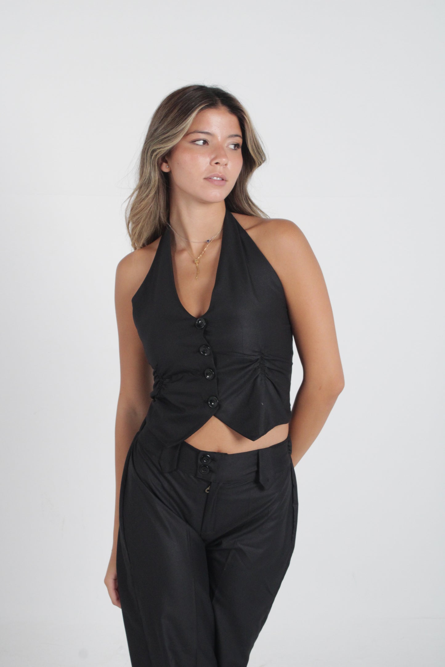 Tailored Halter Vest