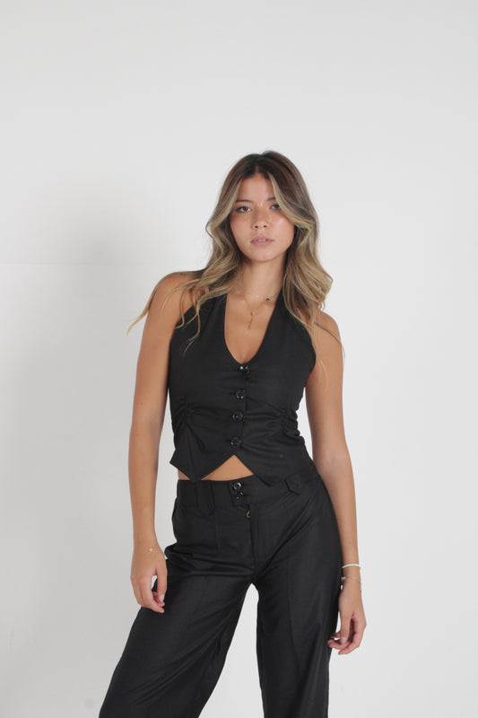Tailored Halter Vest