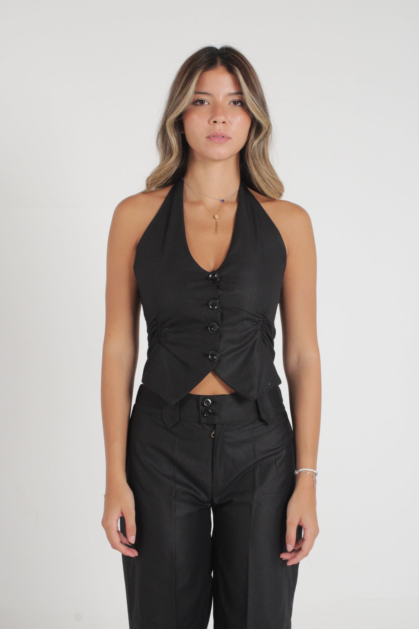 Tailored Halter Vest